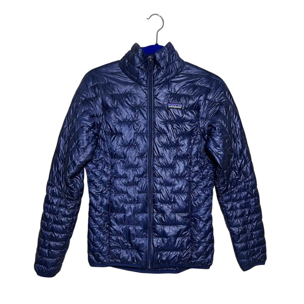 Patagonia Womens Micro Puff Jacket Puffer Classic Navy Blue Size XS 84070 FA18